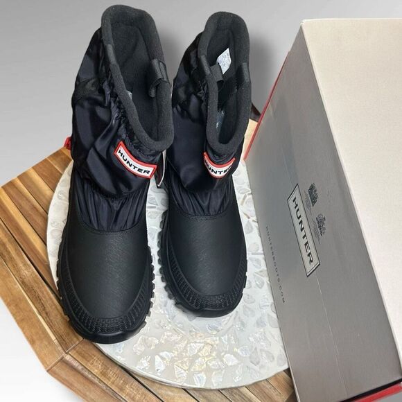 Hunter Wanderer Insulated Short Slouch Winter Snow Boots Women US 8 / EU 39 NIB - Picture 4 of 14